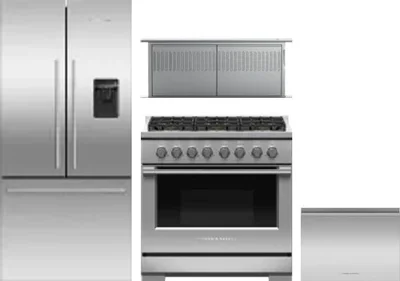 4 Piece Package Includes Refrigerator, Range, Hood And Dishwasher